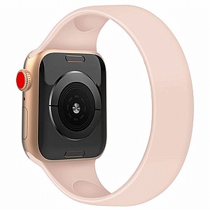 ����� ������� ����  Solid Color Elastic Silicone Band ���� LaTera ����� ��� ����: Apple Watch 42mm/44mm/45mm (��� Pink)