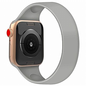 ����� ������� ����  Solid Color Elastic Silicone Band ���� LaTera ����� ��� ����: Apple Watch 38mm/40mm/41mm (��� Grey)