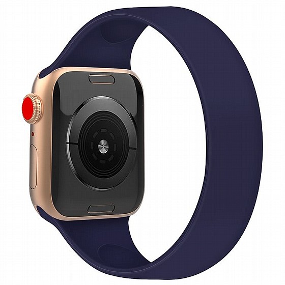 ����� ������� ����  Solid Color Elastic Silicone Band ���� LaTera ����� ��� ����: Apple Watch 38mm/40mm/41mm (��� Blue)