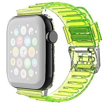 ����� ������� ����  TPU Claer Silicone Band ���� LaTera ����� ��� ����: Apple Watch 42mm/44mm/45mm (��� Yellow)