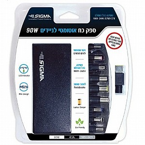 מטען בית למחשב נייד מבית SIGMA מטען בית למחשב נייד מבית SIGMA