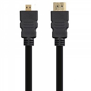 כבל מקצועי Micro HDMI ל HDMI (אורך הכבל 1.5 מטר) כבל מקצועי Micro HDMI ל HDMI (אורך הכבל 1.5 מטר)