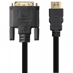 כבל מקצועי DVI to HDMI (אורך הכבל 1.8 מטר) כבל מקצועי DVI to HDMI (אורך הכבל 1.8 מטר)