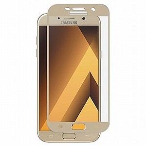 מגן מסך "זכוכית" מבית VMax לטלפון סלולארי מדגם: Samsung Galaxy A7 2017 (מגן מסך מלא לכל המסך) - צבע זהב מגן מסך "זכוכית" מבית VMax לטלפון סלולארי מדגם: Samsung Galaxy A7 2017 (מגן מסך מלא לכל המסך) - צבע זהב