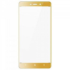 מגן מסך "זכוכית" מבית VMax לטלפון סלולארי מדגם: Xiaomi Redmi 4 Prime (מגן מסך מלא לכל המסך) - צבע זהב מגן מסך "זכוכית" מבית VMax לטלפון סלולארי מדגם: Xiaomi Redmi 4 Prime (מגן מסך מלא לכל המסך) - צבע זהב