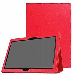 נרתיק עור כולל מעמד שולחני למחשב לוח מדגם: Lenovo Tab 4 10 Plus (צבע אדום) נרתיק עור כולל מעמד שולחני למחשב לוח מדגם: Lenovo Tab 4 10 Plus (צבע אדום)