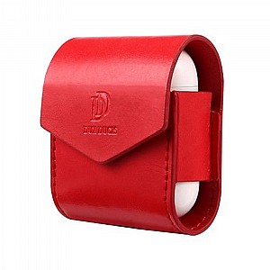 נרתיק עור מדגם Leather Case מבית DUX DUCIS לאוזניות AirPods (צבע אדום) נרתיק עור מדגם Leather Case מבית DUX DUCIS לאוזניות AirPods (צבע אדום)