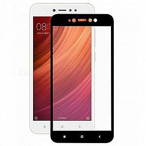 מגן מסך "זכוכית" מבית VMax לטלפון סלולארי מדגם: Xiaomi Redmi Note 5A (מגן מסך מלא לכל המסך) - צבע שחור מגן מסך "זכוכית" מבית VMax לטלפון סלולארי מדגם: Xiaomi Redmi Note 5A (מגן מסך מלא לכל המסך) - צבע שחור