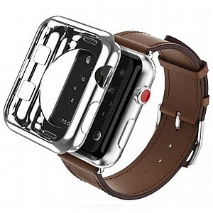 נרתיק סיליקון מבית Dux Ducis לשעון יד חכם מדגם: Apple Watch 38mm (צבע כסף) נרתיק סיליקון מבית Dux Ducis לשעון יד חכם מדגם: Apple Watch 38mm (צבע כסף)