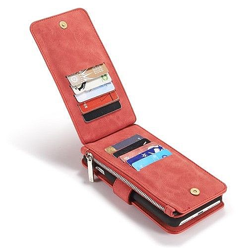 ����� ��� ���� Wallet Case Cover ���� CASEME ������ ������� ����: iPhone X / XS (���� 14 ���� ������� �����) - ��� ����
