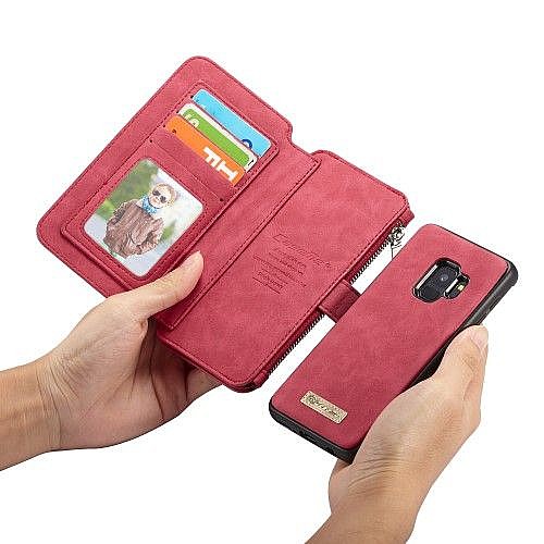 ����� ��� ���� Wallet Case Cover ���� CASEME ������ ������� ����: Samsung Galaxy S9 (���� 14 ���� ������� �����) - ��� ����