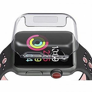 נרתיק סיליקון מבית ROCK לשעון יד חכם מדגם: Apple Watch 40mm (כולל הגנה מלאה על המסך) נרתיק סיליקון מבית ROCK לשעון יד חכם מדגם: Apple Watch 40mm (כולל הגנה מלאה על המסך)