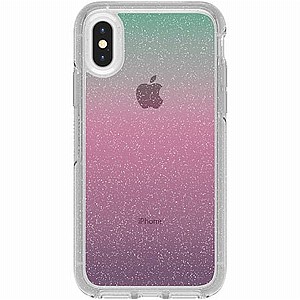 נרתיק קשיח מדגם Symmetry מבית OtterBox לטלפון סלולארי מדגם: iPhone X / XS (צבע שקוף נצנץ צבעוני) נרתיק קשיח מדגם Symmetry מבית OtterBox לטלפון סלולארי מדגם: iPhone X / XS (צבע שקוף נצנץ צבעוני)
