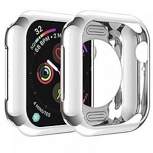 נרתיק סיליקון מבית LaTera לשעון יד חכם מדגם: Apple Watch 44mm (צבע כסף) נרתיק סיליקון מבית LaTera לשעון יד חכם מדגם: Apple Watch 44mm (צבע כסף)
