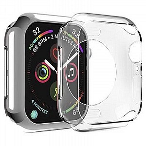 נרתיק סיליקון מבית LaTera לשעון יד חכם מדגם: Apple Watch 44mm (צבע שקוף) נרתיק סיליקון מבית LaTera לשעון יד חכם מדגם: Apple Watch 44mm (צבע שקוף)