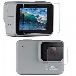 מגן מסך "זכוכית" מבית VMax למצלמת אקסטרים מדגם: GoPro HERO 7 White / HERO 7 Silver (מסך אחורי+קדמי) מגן מסך "זכוכית" מבית VMax למצלמת אקסטרים מדגם: GoPro HERO 7 White / HERO 7 Silver (מסך אחורי+קדמי)