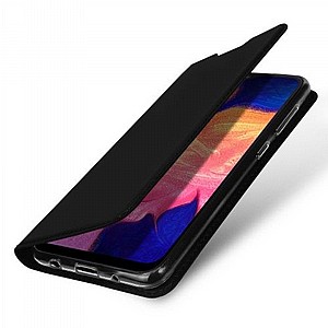 נרתיק עור מדגם Skin Pro מבית DUX DUCIS לטלפון סלולארי מדגם: Samsung Galaxy A10 (צבע שחור) נרתיק עור מדגם Skin Pro מבית DUX DUCIS לטלפון סלולארי מדגם: Samsung Galaxy A10 (צבע שחור)