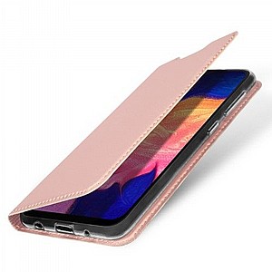 נרתיק עור מדגם Skin Pro מבית DUX DUCIS לטלפון סלולארי מדגם: Samsung Galaxy A10 (צבע ורוד) נרתיק עור מדגם Skin Pro מבית DUX DUCIS לטלפון סלולארי מדגם: Samsung Galaxy A10 (צבע ורוד)