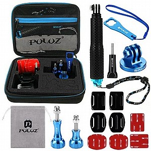 ערכת אביזרים 16 ב 1 מדגם Combo Kits PKT15 מבית PULUZ למצלמת אקסטרים GoPro ערכת אביזרים 16 ב 1 מדגם Combo Kits PKT15 מבית PULUZ למצלמת אקסטרים GoPro