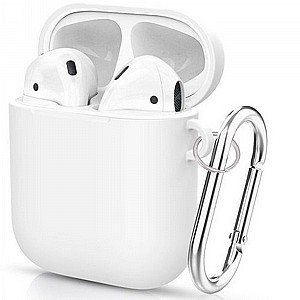 נרתיק סיליקון מדגם Hook Silicone Case מבית LaTera לאוזניות AirPods (צבע לבן) נרתיק סיליקון מדגם Hook Silicone Case מבית LaTera לאוזניות AirPods (צבע לבן)