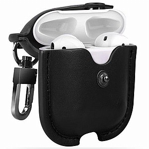 נרתיק עור מדגם Genuine Hook Leather Case מבית LaTera לאוזניות AirPods (צבע שחור) נרתיק עור מדגם Genuine Hook Leather Case מבית LaTera לאוזניות AirPods (צבע שחור)