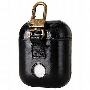 נרתיק עור מדגם Wax Surface Hook Leather Case מבית LaTera לאוזניות AirPods (צבע שחור) נרתיק עור מדגם Wax Surface Hook Leather Case מבית LaTera לאוזניות AirPods (צבע שחור)