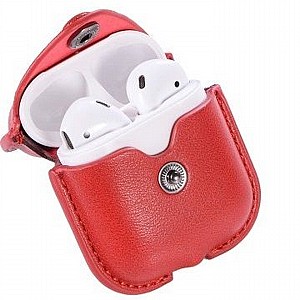 ����� ��� ���� Snap Fastener Leather Case ���� LaTera �������� AirPods (��� ����)