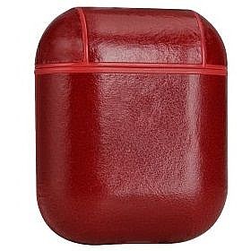 נרתיק עור מדגם Wax Surface Leather Case מבית LaTera לאוזניות AirPods (צבע אדום) נרתיק עור מדגם Wax Surface Leather Case מבית LaTera לאוזניות AirPods (צבע אדום)