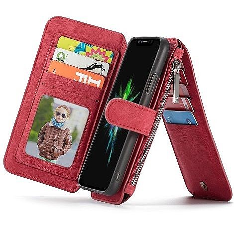 ����� ��� ���� Wallet Case Cover ���� CASEME ������ ������� ����: iPhone XS Max (���� 14 ���� ������� �����) - ��� ����