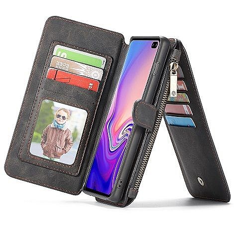 ����� ��� ���� Wallet Case Cover ���� CASEME ������ ������� ����: Samsung Galaxy S10 (���� 14 ���� ������� �����) - ��� ����