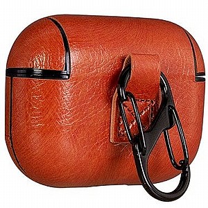 נרתיק עור מדגם Skin Hook Leather Case מבית LaTera לאוזניות AirPods Pro (צבע חום) נרתיק עור מדגם Skin Hook Leather Case מבית LaTera לאוזניות AirPods Pro (צבע חום)