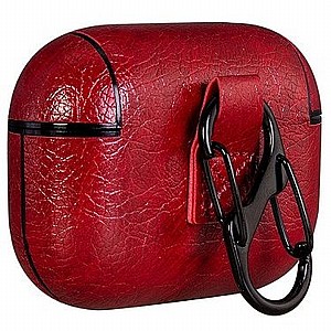 נרתיק עור מדגם Skin Hook Leather Case מבית LaTera לאוזניות AirPods Pro (צבע אדום) נרתיק עור מדגם Skin Hook Leather Case מבית LaTera לאוזניות AirPods Pro (צבע אדום)