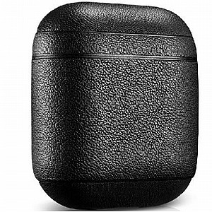 ����� ��� ���� Genuine Litchi Leather Case ���� iCARER �������� AirPods