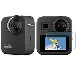 מגן מסך "זכוכית" מבית VMax למצלמת אקסטרים מדגם: GoPro MAX (מסך אחורי+מגן לעדשה) מגן מסך "זכוכית" מבית VMax למצלמת אקסטרים מדגם: GoPro MAX (מסך אחורי+מגן לעדשה)
