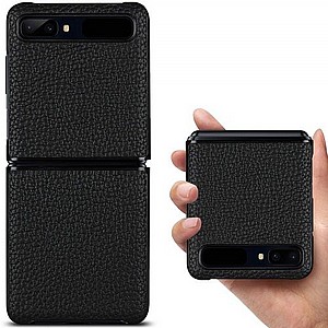 נרתיק עור מדגם FLIP CASE מבית LaTera לטלפון סלולארי מדגם: Samsung Galaxy Z Flip (צבע שחור) נרתיק עור מדגם FLIP CASE מבית LaTera לטלפון סלולארי מדגם: Samsung Galaxy Z Flip (צבע שחור)