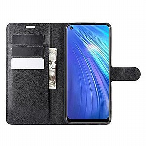 נרתיק עור מדגם Leather Case מבית LaTera לטלפון סלולארי מדגם: Realme 6 (צבע שחור) נרתיק עור מדגם Leather Case מבית LaTera לטלפון סלולארי מדגם: Realme 6 (צבע שחור)