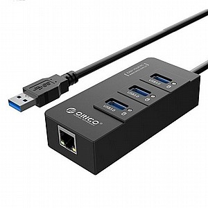 ���� 3 ������ USB + ����� RJ45 ���� HR-U3 ���� ORICO (���� USB 3.0)