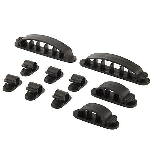 ����� / ���� ����� 10 � 1 ���� Plastic Flexible Cable Organizer ���� LaTera
