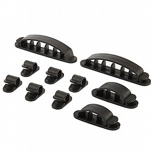 ����� / ���� ����� 10 � 1 ���� Plastic Flexible Cable Organizer ���� LaTera