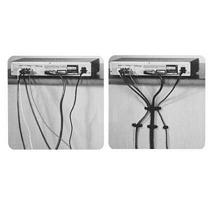 ����� / ���� ����� 10 � 1 ���� Plastic Flexible Cable Organizer ���� LaTera