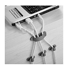 ����� / ���� ����� 10 � 1 ���� Plastic Flexible Cable Organizer ���� LaTera