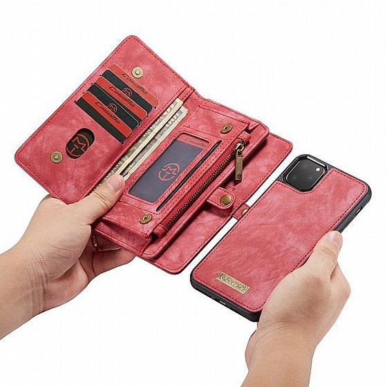 ����� ��� ���� Wallet Case Cover ���� CASEME ������ ������� ����: iPhone 11 Pro Max (���� 14 ���� ������� �����) - ��� ����