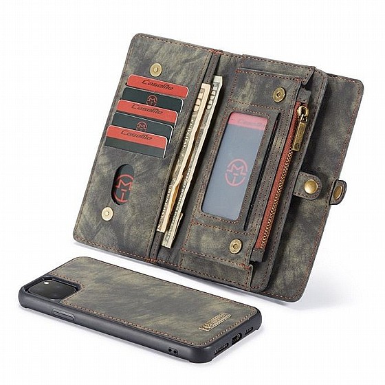 ����� ��� ���� Wallet Case Cover ���� CASEME ������ ������� ����: iPhone 11 (���� 14 ���� ������� �����) - ��� ����