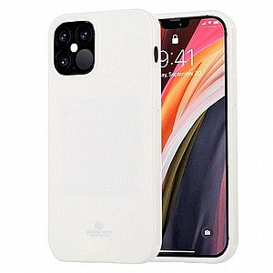 נרתיק סיליקון מדגם Pearl Jelly מבית Mercury לטלפון סלולארי מדגם: iPhone 12 / 12 Pro (צבע לבן) נרתיק סיליקון מדגם Pearl Jelly מבית Mercury לטלפון סלולארי מדגם: iPhone 12 / 12 Pro (צבע לבן)