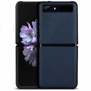 נרתיק עור מדגם FLIP CASE מבית IMAK לטלפון סלולארי מדגם: Samsung Galaxy Z Flip (צבע כחול) נרתיק עור מדגם FLIP CASE מבית IMAK לטלפון סלולארי מדגם: Samsung Galaxy Z Flip (צבע כחול)