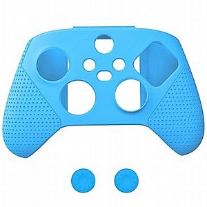 נרתיק סיליקון + 2 מגני כפתור מבית DOBE לשלט אלחוטי לקונסולת משחק Xbox One X (צבע כחול) נרתיק סיליקון + 2 מגני כפתור מבית DOBE לשלט אלחוטי לקונסולת משחק Xbox One X (צבע כחול)