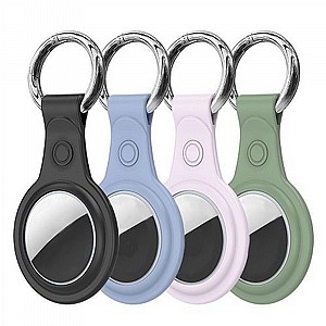 מחזיק מפתחות מסיליקון מדגם TPU Keychain Case מבית DUX DUCIS לתג החכם AirTag (כמות 4 יחידות) מחזיק מפתחות מסיליקון מדגם TPU Keychain Case מבית DUX DUCIS לתג החכם AirTag (כמות 4 יחידות)