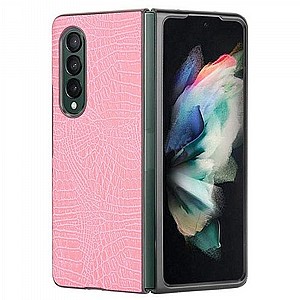 נרתיק עור מדגם Crocodile FLIP CASE מבית LaTera לטלפון סלולארי מדגם: Samsung Galaxy Z Fold 3 (צבע ורוד) נרתיק עור מדגם Crocodile FLIP CASE מבית LaTera לטלפון סלולארי מדגם: Samsung Galaxy Z Fold 3 (צבע ורוד)