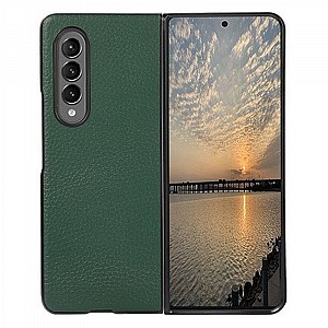 נרתיק עור מדגם FLIP CASE מבית BLACK לטלפון סלולארי מדגם: Samsung Galaxy Z Fold 3 (צבע ירוק) נרתיק עור מדגם FLIP CASE מבית BLACK לטלפון סלולארי מדגם: Samsung Galaxy Z Fold 3 (צבע ירוק)