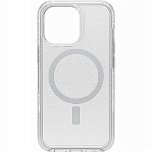 נרתיק קשיח מדגם Symmetry מבית OtterBox לטלפון סלולארי מדגם: iPhone 13 (צבע שקוף נצנץ) - תומך בטעינה MagSafe נרתיק קשיח מדגם Symmetry מבית OtterBox לטלפון סלולארי מדגם: iPhone 13 (צבע שקוף נצנץ) - תומך בטעינה MagSafe
